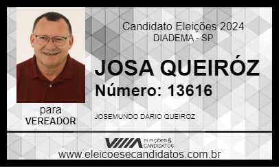 Candidato JOSA 2024 - DIADEMA - Eleições