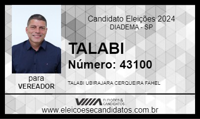 Candidato TALABI 2024 - DIADEMA - Eleições