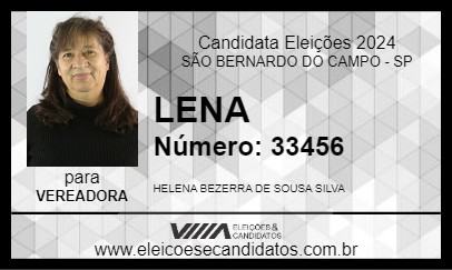 Candidato LENA 2024 - SÃO BERNARDO DO CAMPO - Eleições