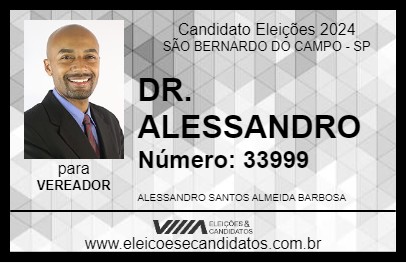 Candidato DR. ALESSANDRO 2024 - SÃO BERNARDO DO CAMPO - Eleições