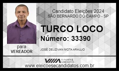 Candidato TURCO LOCO 2024 - SÃO BERNARDO DO CAMPO - Eleições