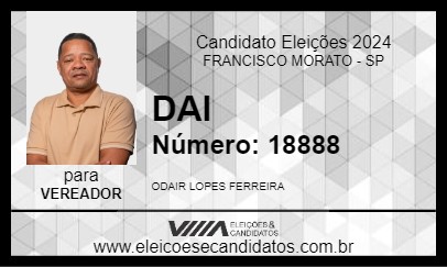 Candidato DAI 2024 - FRANCISCO MORATO - Eleições