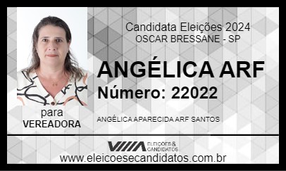 Candidato ANGÉLICA ARF 2024 - OSCAR BRESSANE - Eleições