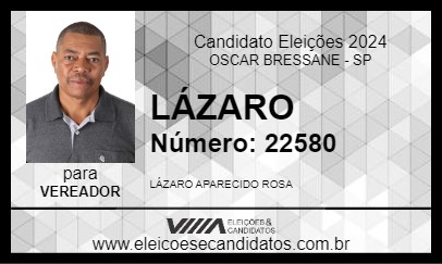 Candidato LÁZARO 2024 - OSCAR BRESSANE - Eleições