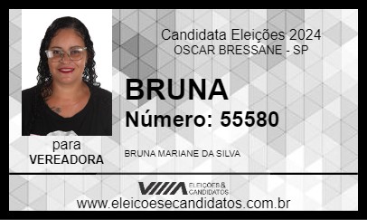 Candidato BRUNA 2024 - OSCAR BRESSANE - Eleições