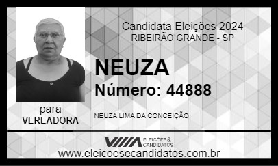 Candidato NEUZA 2024 - RIBEIRÃO GRANDE - Eleições