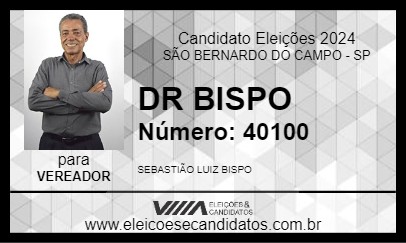 Candidato DR BISPO 2024 - SÃO BERNARDO DO CAMPO - Eleições