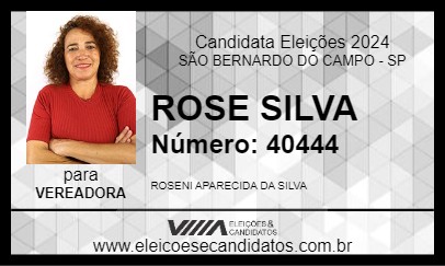 Candidato ROSE SILVA 2024 - SÃO BERNARDO DO CAMPO - Eleições