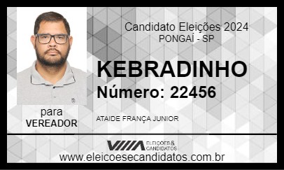 Candidato KEBRADINHO 2024 - PONGAÍ - Eleições