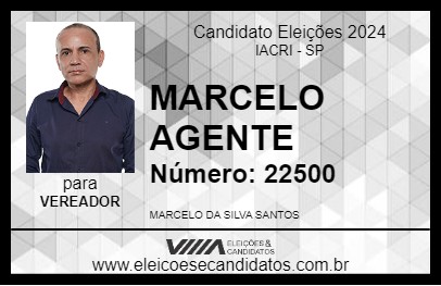 Candidato MARCELO AGENTE 2024 - IACRI - Eleições