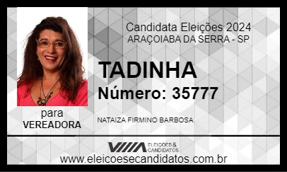 Candidato TADINHA 2024 - ARAÇOIABA DA SERRA - Eleições