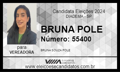 Candidato BRUNA POLE 2024 - DIADEMA - Eleições