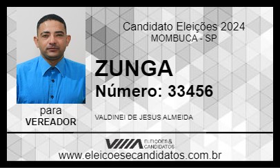 Candidato ZUNGA 2024 - MOMBUCA - Eleições