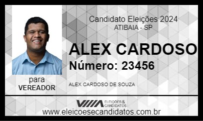 Candidato ALEX CARDOSO 2024 - ATIBAIA - Eleições