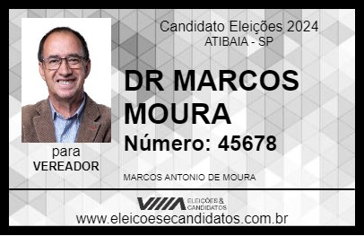 Candidato DR MARCOS MOURA 2024 - ATIBAIA - Eleições