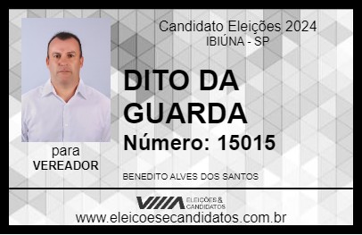 Candidato DITO SANTOS 2024 - IBIÚNA - Eleições