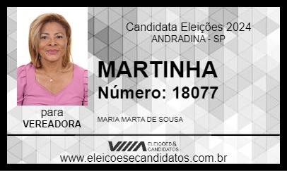 Candidato MARTINHA 2024 - ANDRADINA - Eleições