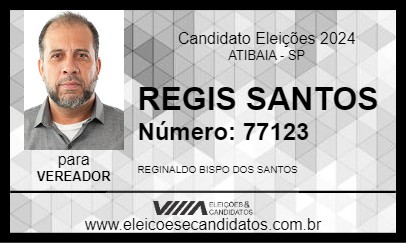 Candidato REGIS SANTOS 2024 - ATIBAIA - Eleições