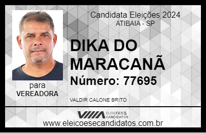 Candidato DIKA DO MARACANÃ 2024 - ATIBAIA - Eleições