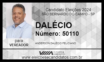 Candidato DALÉCIO 2024 - SÃO BERNARDO DO CAMPO - Eleições