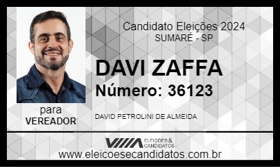 Candidato DAVI DO EMPREGO 2024 - SUMARÉ - Eleições