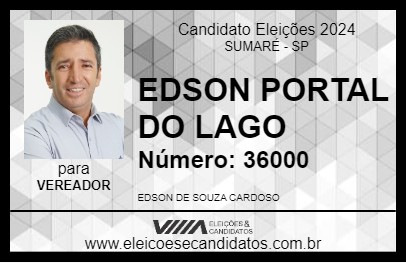 Candidato EDSON DAS MESAS 2024 - SUMARÉ - Eleições