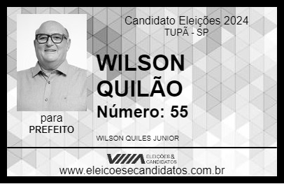 Candidato WILSON QUILÃO 2024 - TUPÃ - Eleições