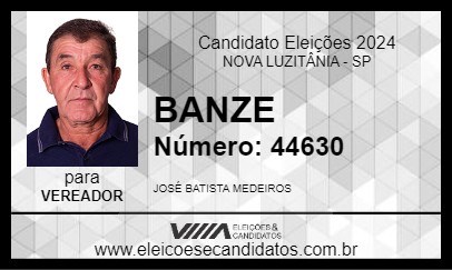 Candidato BANZE 2024 - NOVA LUZITÂNIA - Eleições