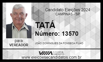 Candidato TATÁ 2024 - CAMPINAS - Eleições