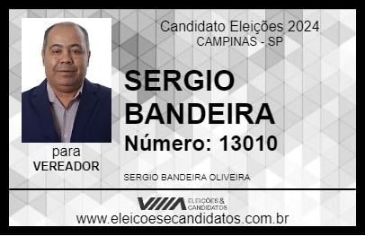 Candidato SERGIO BANDEIRA 2024 - CAMPINAS - Eleições