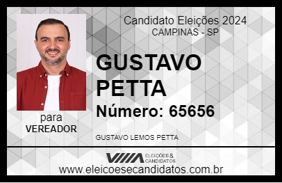 Candidato GUSTAVO PETTA 2024 - CAMPINAS - Eleições