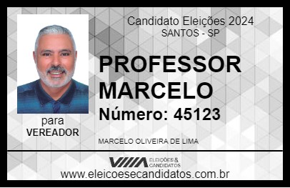 Candidato PROFESSOR MARCELO 2024 - SANTOS - Eleições