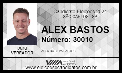 Candidato ALEX BASTOS 2024 - SÃO CARLOS - Eleições