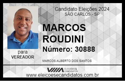 Candidato MARCOS ROUDINI 2024 - SÃO CARLOS - Eleições