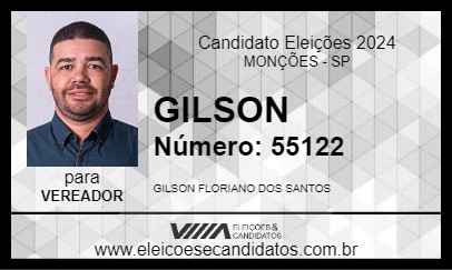 Candidato GILSON 2024 - MONÇÕES - Eleições