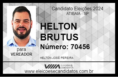 Candidato HELTON BRUTUS 2024 - ATIBAIA - Eleições