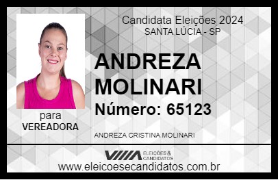 Candidato ANDREZA MOLINARI 2024 - SANTA LÚCIA - Eleições