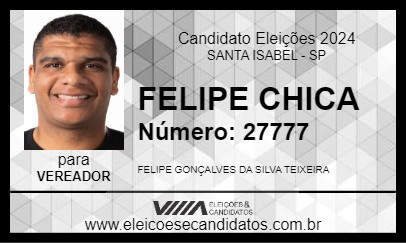 Candidato FELIPE CHICA 2024 - SANTA ISABEL - Eleições