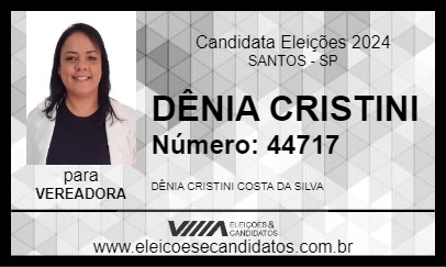 Candidato DÊNIA CRISTINI 2024 - SANTOS - Eleições