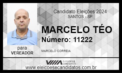 Candidato MARCELO TÉO 2024 - SANTOS - Eleições