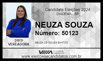 Candidato NEUZA SOUZA 2024 - DIADEMA - Eleições