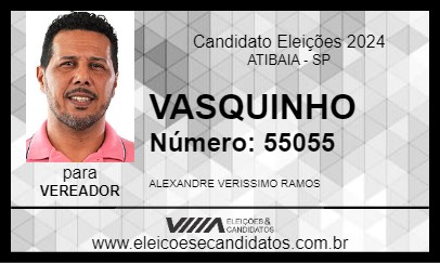 Candidato VASQUINHO 2024 - ATIBAIA - Eleições