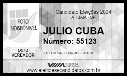 Candidato JULIO CUBA 2024 - ATIBAIA - Eleições