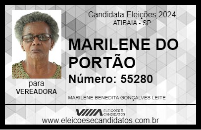 Candidato MARILENE DO PORTÃO 2024 - ATIBAIA - Eleições