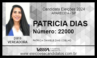 Candidato PATRICIA DIAS 2024 - APARECIDA - Eleições