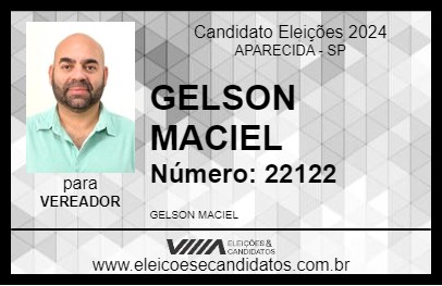 Candidato GELSON MACIEL 2024 - APARECIDA - Eleições