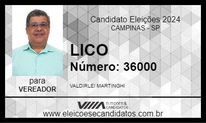 Candidato LICO 2024 - CAMPINAS - Eleições