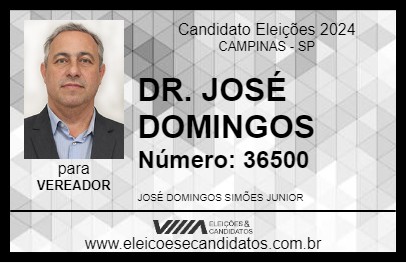 Candidato DR. JOSÉ DOMINGOS 2024 - CAMPINAS - Eleições