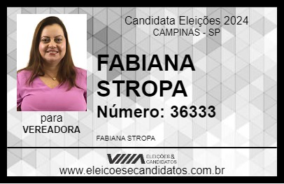 Candidato FABIANA STROPA 2024 - CAMPINAS - Eleições