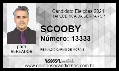 Candidato SCOOBY 2024 - ITAPECERICA DA SERRA - Eleições